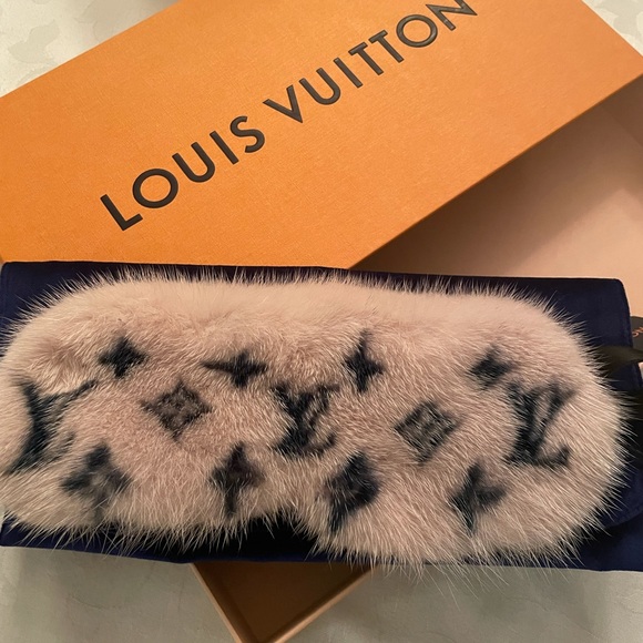 Louis Vuitton Other - Louis Vuitton mink monogrammed eye mask.  Brand new.
